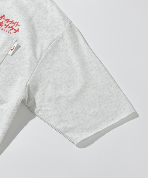 FREAK'S STORE（フリークスストア）の「SAUVENIR/サウベニア 別注 KANNAIGI × サウナ田ヒロユキ 裏毛/館内着/セットアップ/ナップサック付き（ルームウェア/パジャマ・メンズ・グレー/イエロー/ブラウン/ホワイト/ブラック/サックスブルー・LARGE/SMALL/MEDIUM/XXX-LARGE）」の15枚目の写真