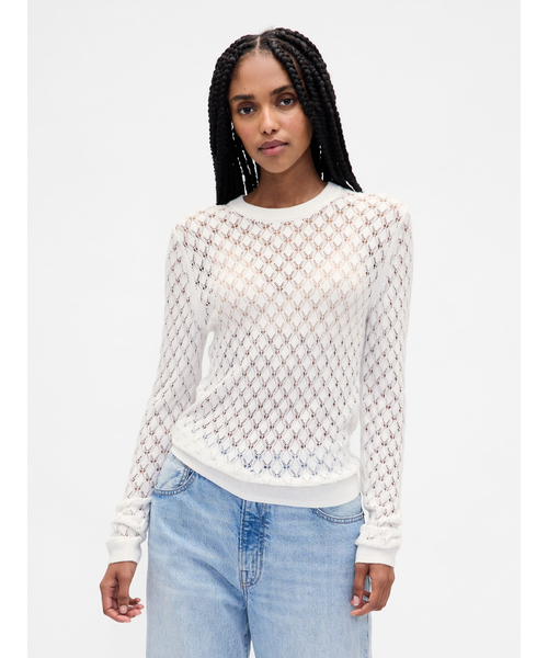 GAP（ギャップ）の「ポインテール セーター（ニット/セーター・レディース・ワイン/オフホワイト/ブラック/キャメル・S/XXS/XL/L/M/XS）」の2枚目の写真