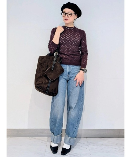 GAP（ギャップ）の「ポインテール セーター（ニット/セーター・レディース・ワイン/オフホワイト/ブラック/キャメル・S/XXS/XL/L/M/XS）」の6枚目の写真
