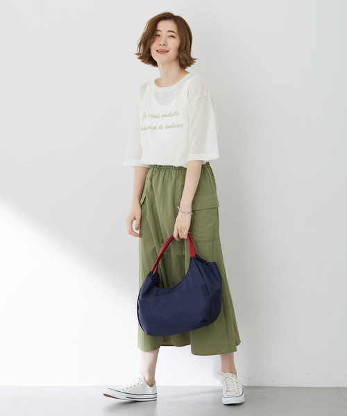 Petit Honfleur（プチオンフルール）の「アパッシュプリントバッグ（トートバッグ・レディース・ネイビー/ブルー・フリー）」の13枚目の写真