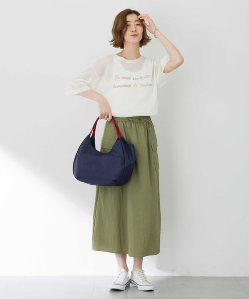 Petit Honfleur（プチオンフルール）の「アパッシュプリントバッグ（トートバッグ・レディース・ネイビー/ブルー・フリー）」の15枚目の写真