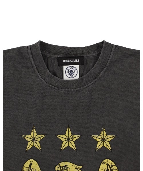 WIND AND SEA（ウィンダンシー）の「Man City S/S Tee（Tシャツ/カットソー・メンズ・ブラック/ホワイト・XL/L）」の7枚目の写真