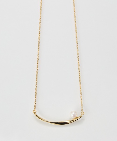 Phoebe(フィービィー)の「【金属アレルギー対応】スライヴパールネックレス/全長:43~46cm/ニッケルフリー(ネックレス・レディース・イエローゴールド/シルバー・FREE)」の6枚目の写真