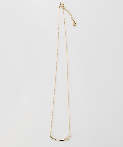 Phoebe(フィービィー)の「【金属アレルギー対応】スライヴパールネックレス/全長:43~46cm/ニッケルフリー(ネックレス・レディース・イエローゴールド/シルバー・FREE)」の8枚目の写真