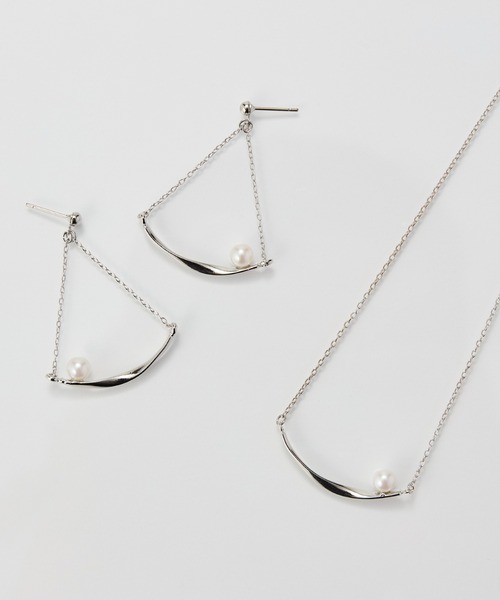 Phoebe(フィービィー)の「【金属アレルギー対応】スライヴパールネックレス/全長:43~46cm/ニッケルフリー(ネックレス・レディース・イエローゴールド/シルバー・FREE)」の15枚目の写真