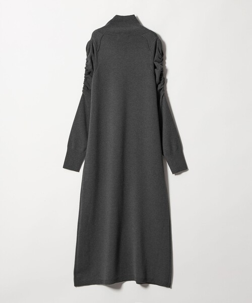 EMMEL REFINES（エメルリファインズ）の「＜EMMEL REFINES＞EM ギャザーパフスリーブ タートルニット ワンピース（ワンピース・レディース・オレンジ系その他/ダークグレー・FREE）」の22枚目の写真