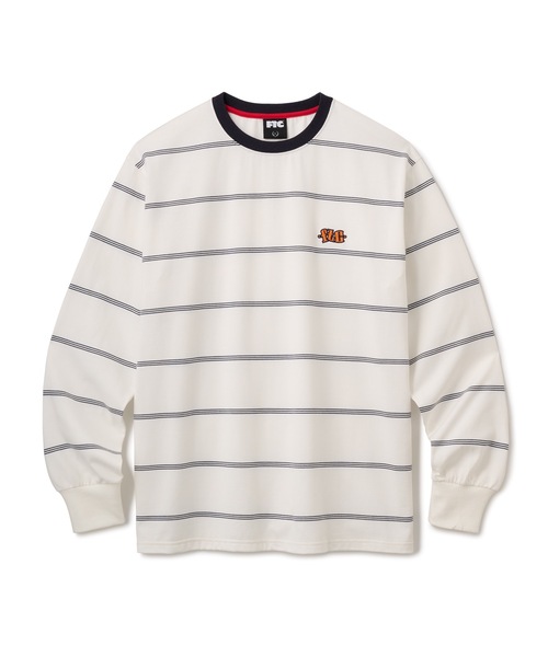 FTC（エフティーシー）の「STRIPE L/S TOP（Tシャツ/カットソー・メンズ・ホワイト/ブラック/オリーブ・MEDIUM/LARGE/X-LARGE/SMALL）」の2枚目の写真