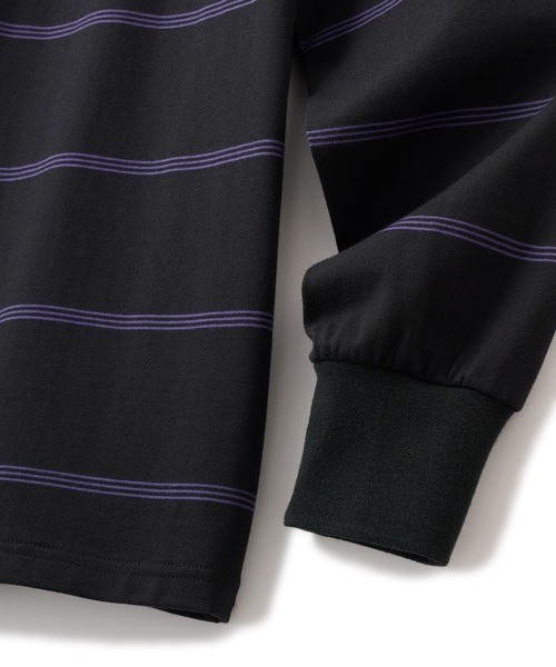 FTC（エフティーシー）の「STRIPE L/S TOP（Tシャツ/カットソー・メンズ・ホワイト/ブラック/オリーブ・MEDIUM/LARGE/X-LARGE/SMALL）」の7枚目の写真