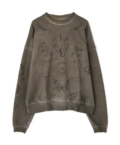 DANKE SCHON（ダンケシェーン）の「DankeSchon/ダンケシェーン/BURN CREWNECK（スウェット・メンズ・ベージュ・M/L）」の11枚目の写真