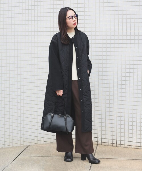 BEAMS HEART(ビームスハート)の「MA-1×キルトコート(その他アウター・レディース・オリーブ/ブラック・FREE)」の1枚目の写真