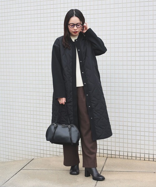 BEAMS HEART(ビームスハート)の「MA-1×キルトコート(その他アウター・レディース・オリーブ/ブラック・FREE)」の3枚目の写真