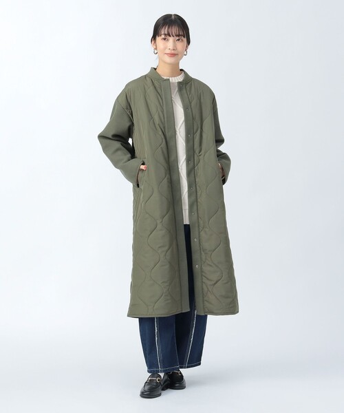 BEAMS HEART(ビームスハート)の「MA-1×キルトコート(その他アウター・レディース・オリーブ/ブラック・FREE)」の6枚目の写真