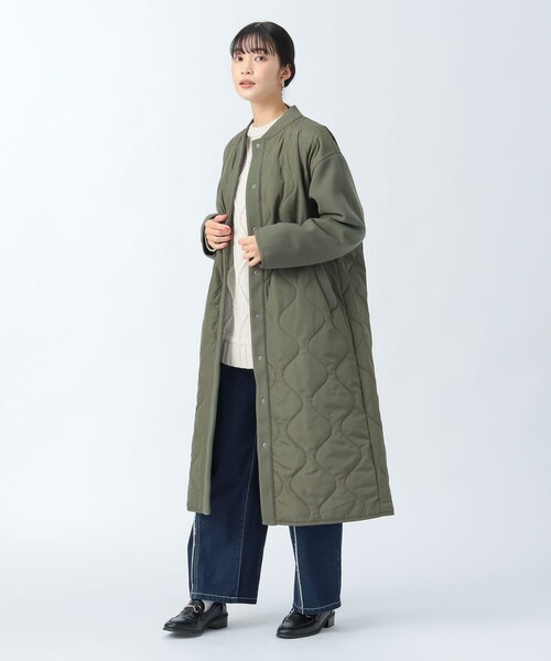 BEAMS HEART(ビームスハート)の「MA-1×キルトコート(その他アウター・レディース・オリーブ/ブラック・FREE)」の8枚目の写真