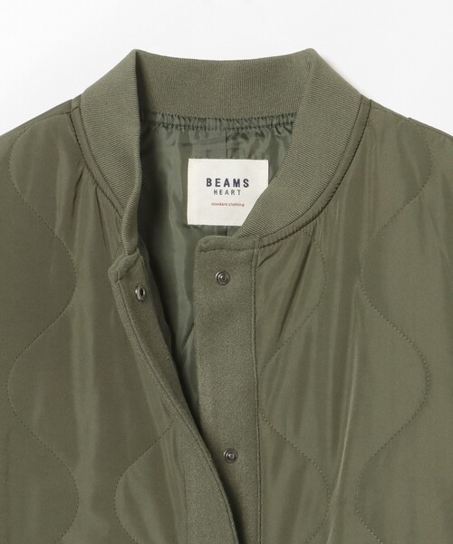BEAMS HEART(ビームスハート)の「MA-1×キルトコート(その他アウター・レディース・オリーブ/ブラック・FREE)」の14枚目の写真