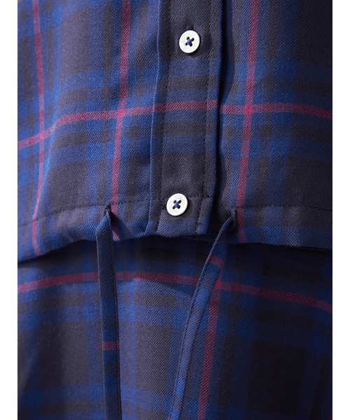 McGREGOR(マックレガー)の「TRチェックブラウス(シャツ/ブラウス・レディース・ネイビー/グリーン系その他・L/M)」の8枚目の写真
