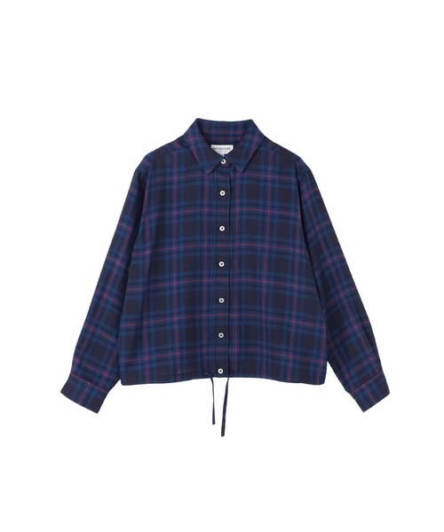 McGREGOR(マックレガー)の「TRチェックブラウス(シャツ/ブラウス・レディース・ネイビー/グリーン系その他・L/M)」の12枚目の写真