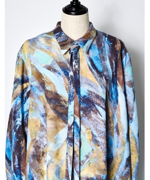 RUMCHE(ラムシェ)の「Wing Print Shirt Dress / ウィングプリントシャツドレス(シャツワンピース・レディース・ピンク/ブルー・FREE)」の15枚目の写真