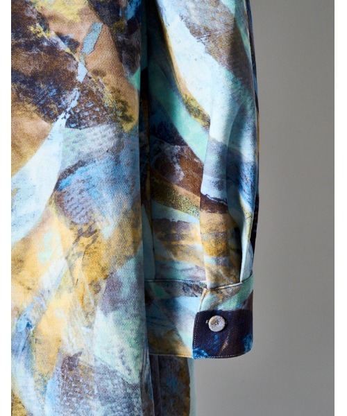 RUMCHE(ラムシェ)の「Wing Print Shirt Dress / ウィングプリントシャツドレス(シャツワンピース・レディース・ピンク/ブルー・FREE)」の18枚目の写真