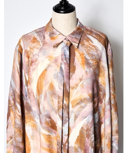 RUMCHE(ラムシェ)の「Wing Print Shirt Dress / ウィングプリントシャツドレス(シャツワンピース・レディース・ピンク/ブルー・FREE)」の13枚目の写真