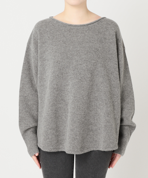JOURNAL STANDARD relume（ジャーナルスタンダード　レリューム）の「ラムウールボートネックルーズプルオーバー（ニット/セーター・レディース・バーガンディー/ネイビー/アイボリー/グレー・FREE）」の7枚目の写真