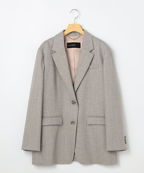 セール】シルクネップツイードオーバージャケット（テーラード