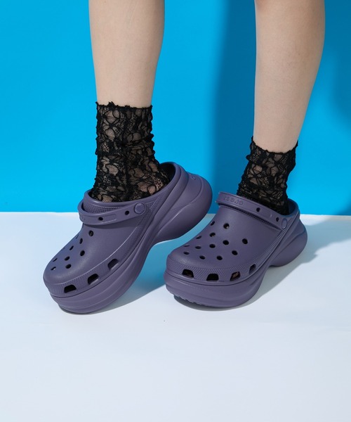 crocs(クロックス)の「【Crocs】classic bae clog クラシック ベイ クロッグ クロックス サンダル 厚底 ボリュームソール(サンダル・レディース・ブラック/ホワイト/ベージュ/パープル・22cm/23cm/24cm/25)」の4枚目の写真