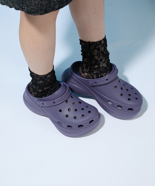 crocs(クロックス)の「【Crocs】classic bae clog クラシック ベイ クロッグ クロックス サンダル 厚底 ボリュームソール(サンダル・レディース・ブラック/ホワイト/ベージュ/パープル・22cm/23cm/24cm/25)」の11枚目の写真