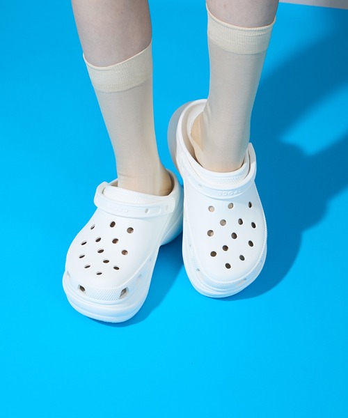 crocs(クロックス)の「【Crocs】classic bae clog クラシック ベイ クロッグ クロックス サンダル 厚底 ボリュームソール(サンダル・レディース・ブラック/ホワイト/ベージュ/パープル・22cm/23cm/24cm/25)」の22枚目の写真