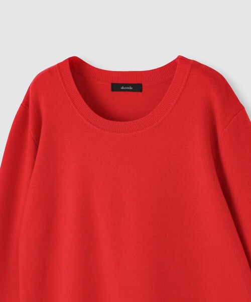 allureville（アルアバイル）の「レースカフスドッキングプルオーバー（ニット/セーター・レディース・グレー系その他/ブラック/レッド・2）」の11枚目の写真