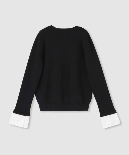 allureville（アルアバイル）の「レースカフスドッキングプルオーバー（ニット/セーター・レディース・グレー系その他/ブラック/レッド・2）」の20枚目の写真