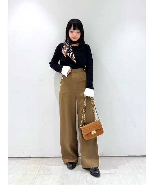 allureville（アルアバイル）の「レースカフスドッキングプルオーバー（ニット/セーター・レディース・グレー系その他/ブラック/レッド・2）」の18枚目の写真