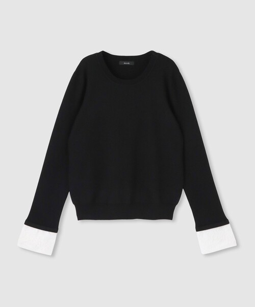 allureville（アルアバイル）の「レースカフスドッキングプルオーバー（ニット/セーター・レディース・グレー系その他/ブラック/レッド・2）」の19枚目の写真