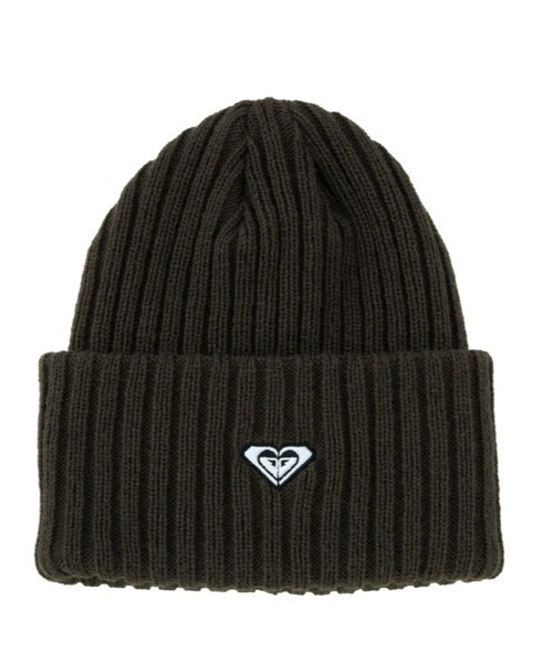 ROXY（ロキシー）の「ROXY/ロキシー ビーニー HEART BEANIE RBE254312（ニットキャップ/ビーニー・レディース・オフホワイト/コーラル/ブラック/オリーブ/グレー・FREE）」の2枚目の写真