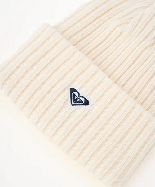 ROXY（ロキシー）の「ROXY/ロキシー ビーニー HEART BEANIE RBE254312（ニットキャップ/ビーニー・レディース・オフホワイト/コーラル/ブラック/オリーブ/グレー・FREE）」の8枚目の写真