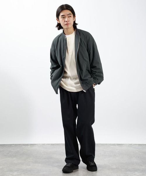 BAYFLOW（ベイフロー）の「ヘンリーネックワッフルTシャツ（Tシャツ/カットソー・メンズ・オフホワイト/ワイン/チャコールグレー・MEDIUM/LARGE）」の12枚目の写真