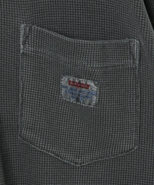 BAYFLOW（ベイフロー）の「ヘンリーネックワッフルTシャツ（Tシャツ/カットソー・メンズ・オフホワイト/ワイン/チャコールグレー・MEDIUM/LARGE）」の15枚目の写真