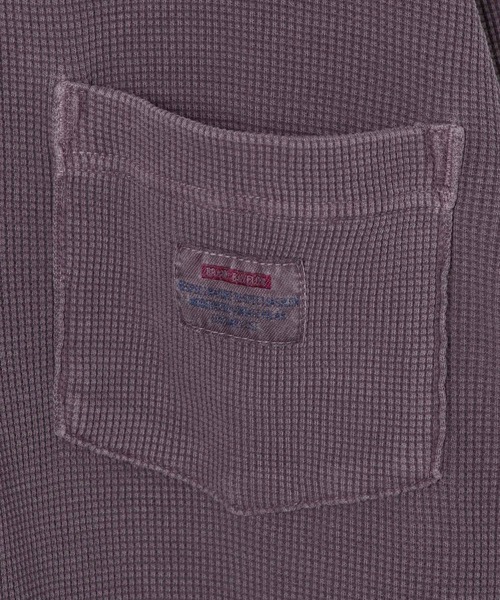 BAYFLOW（ベイフロー）の「ヘンリーネックワッフルTシャツ（Tシャツ/カットソー・メンズ・オフホワイト/ワイン/チャコールグレー・MEDIUM/LARGE）」の21枚目の写真