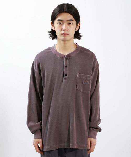 BAYFLOW（ベイフロー）の「ヘンリーネックワッフルTシャツ（Tシャツ/カットソー・メンズ・オフホワイト/ワイン/チャコールグレー・MEDIUM/LARGE）」の22枚目の写真