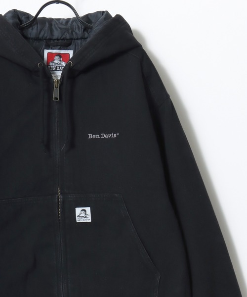 BEN DAVIS(ベンデイビス)の「BEN DAVIS/ベンデイビス WORKERS PARKA/オーバーサイズ ツイル ダック ヴィンテージ加工 ジップアップパーカー/ワークジャケット/中綿ジャケット/レディース メンズ(ブルゾン・メンズ・ターコイズブルー/ブラック/ブラウン/リアルツリーカモ・M/L/XL)」の1枚目の写真