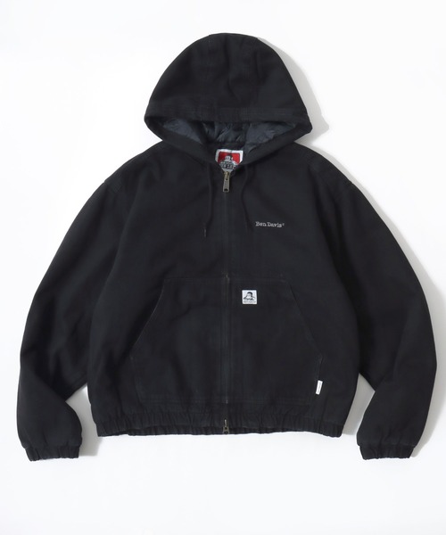 BEN DAVIS(ベンデイビス)の「BEN DAVIS/ベンデイビス WORKERS PARKA/オーバーサイズ ツイル ダック ヴィンテージ加工 ジップアップパーカー/ワークジャケット/中綿ジャケット/レディース メンズ(ブルゾン・メンズ・ターコイズブルー/ブラック/ブラウン/リアルツリーカモ・M/L/XL)」の11枚目の写真