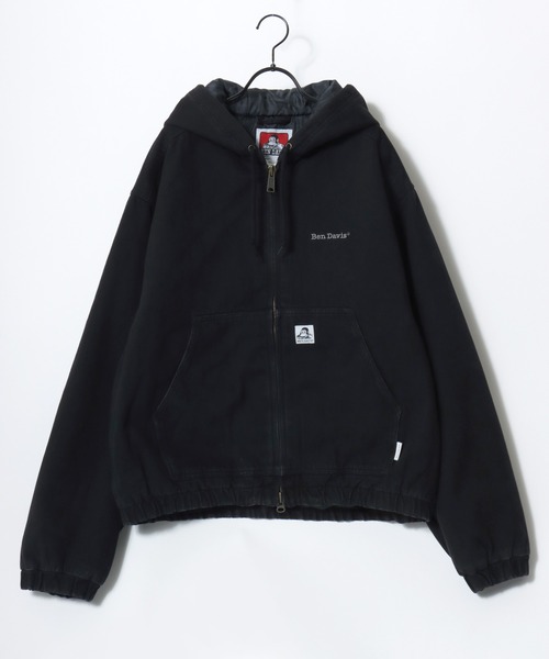 BEN DAVIS(ベンデイビス)の「BEN DAVIS/ベンデイビス WORKERS PARKA/オーバーサイズ ツイル ダック ヴィンテージ加工 ジップアップパーカー/ワークジャケット/中綿ジャケット/レディース メンズ(ブルゾン・メンズ・ターコイズブルー/ブラック/ブラウン/リアルツリーカモ・M/L/XL)」の7枚目の写真