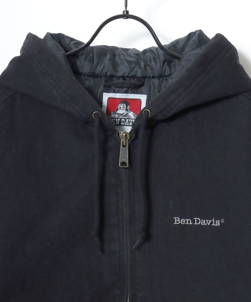 BEN DAVIS(ベンデイビス)の「BEN DAVIS/ベンデイビス WORKERS PARKA/オーバーサイズ ツイル ダック ヴィンテージ加工 ジップアップパーカー/ワークジャケット/中綿ジャケット/レディース メンズ(ブルゾン・メンズ・ターコイズブルー/ブラック/ブラウン/リアルツリーカモ・M/L/XL)」の16枚目の写真