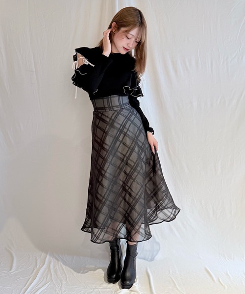 バイカラーリボンドッキングワンピース（ワンピース）｜NOMAE