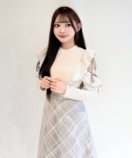 NOMAE（ノーマエ）の「バイカラーリボンドッキングワンピース