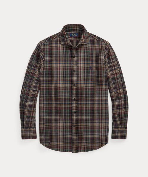 クラシック フィット チェック ブラッシュド フランネル シャツ