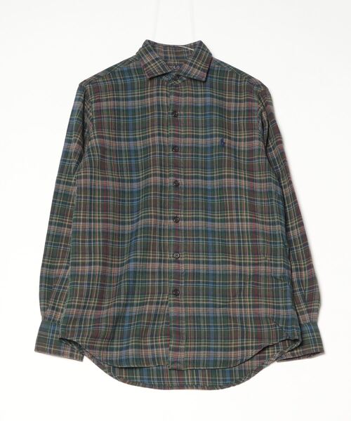 クラシック フィット チェック ブラッシュド フランネル シャツ