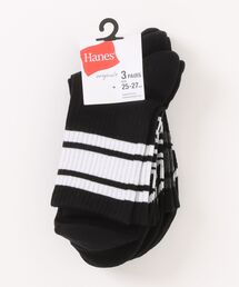 HANES | 【HANES/ヘインズ】ロークルーソックス 3足組(ソックス/靴下)