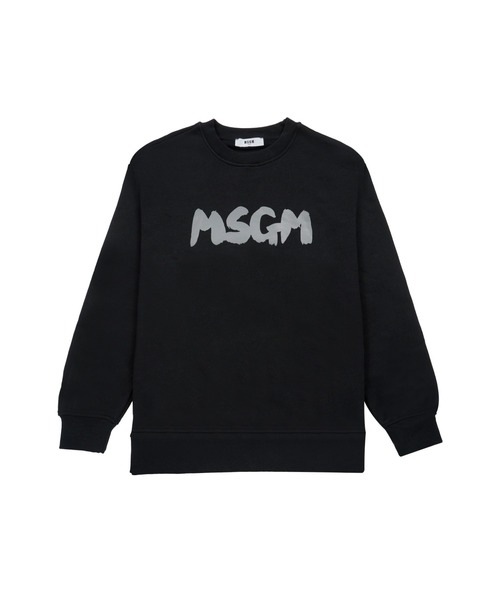 MSGM KIDS NEWブラッシュストロークロゴ スウェットシャツ