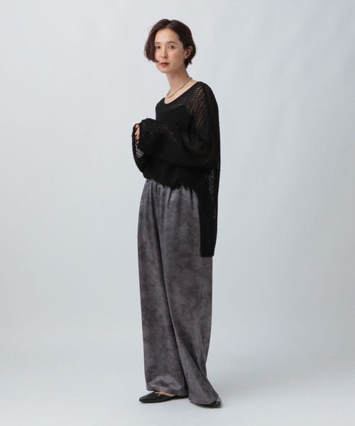 LEPSIM(レプシィム)の「むら柄イージーパンツ 579667(その他パンツ・レディース・キャメル/アイボリー/チャコールグレー・FREE)」の20枚目の写真