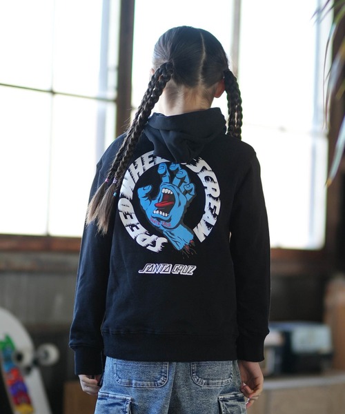 SANTACRUZ/サンタクルーズ Scream Strip Paka キッズ パーカー 25A604